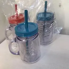 アラジン プラスティックメイソンジャーセット 3個 ピクニック
