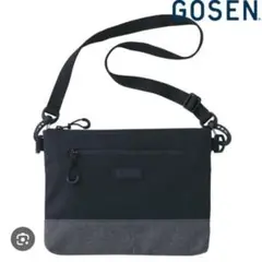 GOSEN ショルダーバッグ ブラック/グレー