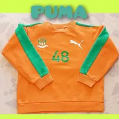 PUMA オレンジ グリーン トレーナー 48