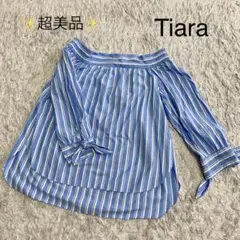 Tiara ティアラ　七部袖トップス　✨超美品のサムネイル