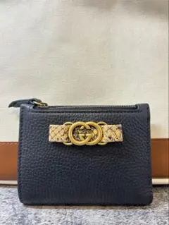 GUCCI グッチ 長財布 パイソン ブラック GG ユニセックス 箱付き 
