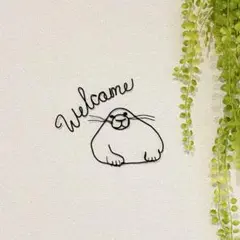 アザラシのWelcomeサイン