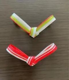 カラフルリボン型箸置き 2個セット