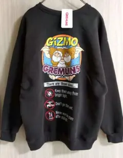 【値下】グレムリン　ギズモ　ピザ刺繍　トレーナー　スウェットM　裏起毛