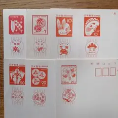 古い　年賀はがき　(未使用品)  (３０６枚) Amazon.co.jp: 昭和36年 年賀はがき2種 一部未使用品 1961年