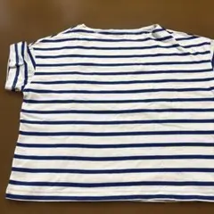 無印良品 太番手ボーダー 半袖Tシャツ M-Lのサムネイル