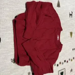 赤ニット　M