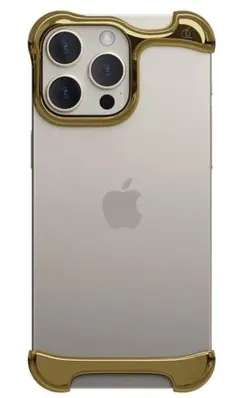 Arc Pluse iPhone15 Pro用アルミ・ミラーゴールド バンパー