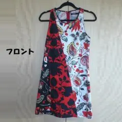 新品・タグ付 デシグアル 華やか花柄＆ジグザグ柄 チュニック¥14300 