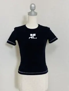 Courreges ロゴ 半袖 Tシャツ