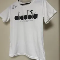 【diadora】　テニス　半袖Tシャツ　ホワイト　M 春夏　洗える　ポリのサムネイル
