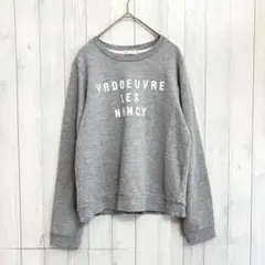 アースミュージックアンドエコロジー スウェット プルオーバー ロゴ 薄手 M