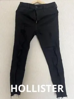 Hollister ブラック ダメージスキニージーンズ W27 L26のサムネイル