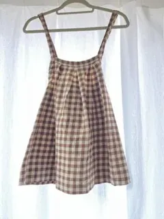 organic zoo チェックスカート 3-4y