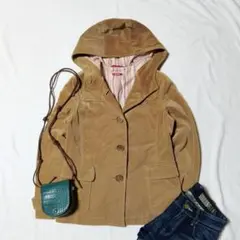 【ポールスミス ジーンズ】 コーデュロイ ジャケット ベージュ 裏地ストライプ