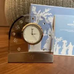 WEDGWOOD 置時計 アクリル 花模様
