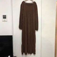 【新品】SHEIN ロングワンピース ブラウン
