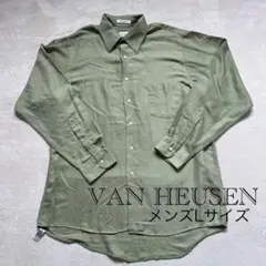 VAN HEUSEN ヴァンヒューセン 長袖ボタンシャツ ヴィンテージ 90s