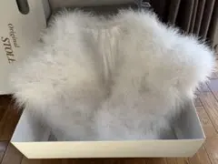 成人式　振袖　着物　ホワイトファーショール