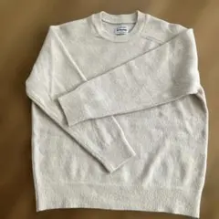 Yonetomi NEW BASIC サークル ニット プルオーバー エクリュ