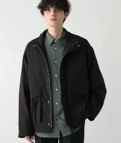 RAGEBLUE スタンドジップツイルブルゾン ブラック メンズアウター