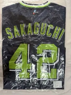 新品未使用未開封 ヤクルトスワローズ　坂口智隆 プロコレ 優勝ワッペン付ビジターのサムネイル