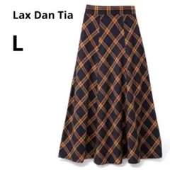 美品 チェック フレア ロングスカート クラシカル 上品 ガーリー L