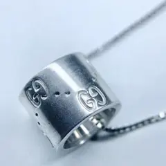 希少 GUCCI ネックレス アイコン 750 K18 925 ホワイトゴールド - メルカリ
