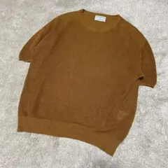 ユナイテッドアローズ LINIFICIO ニットTシャツ L グリーンレーベルのサムネイル