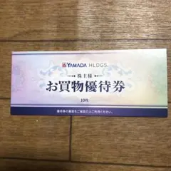 ヤマダ電機 お買物優待券　500円✖️10枚=5000円分