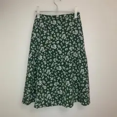 MACKINTOSH PHILOSOPHY 花柄 フレアスカート グリーンのサムネイル