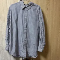 ZARA ストライプ 長袖シャツ Lサイズ