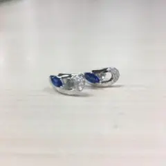 150円値下げ！青色ストーン シルバースタッドピアス