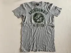00s 希少◆アバクロ◆S ロゴTシャツデッドストック ヴィンテージグレーY2K