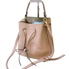 【美品】 FURLA フルラ　コスタンザ　ショルダーバッグ　ピンクベージュ