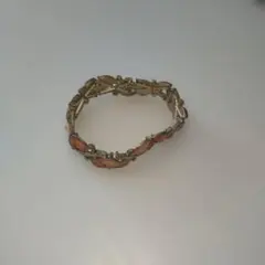 ピンクゴールド編み込みブレスレット