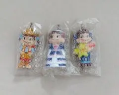 不二家ペコちゃんファスナーマスコット3個セット