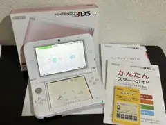 【美品】ニンテンドー3DS LL 本体 ピンクホワイト 各種動作確認 箱あり