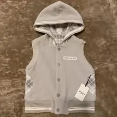 【新品タグ付き】COMME CA DU MODE パーカーベスト80リバーシブル