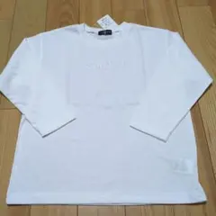 新品☆コムサイズム 白 ビッグシルエット 長袖Tシャツ120㎝