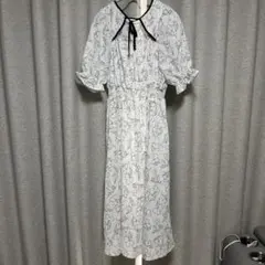 LARME ラルム しまむら ワンピース 花柄 胸開き花柄ワンピース