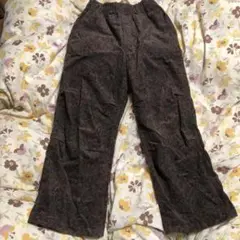 ペイズリー柄コーデュロイパンツ