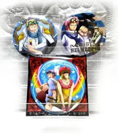 ワンピース 缶バッジ コビー ヘルメッポ 3点セット