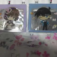 江戸川コナン•灰原哀　アクリルコースターセット