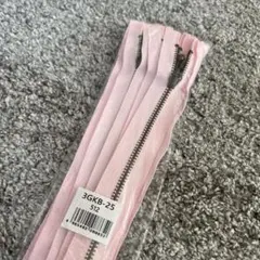 YKK 玉付き ピンクファスナー イブシ 3GKB-25 25cm 10本入り