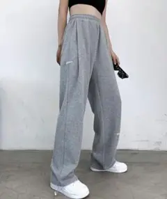LACE LADIES ライトグレー スウェットパンツ M