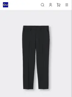 ウォッシャブルテーパードトラウザーSW+EC(丈長め77.0cm)