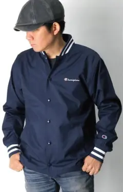 Champion ネイビー ボンバージャケット コーチジャケット