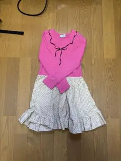 hakka kids ワンピース 120サイズ ピンク