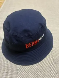 【美品・未使用に近い】BEAMS GOLF ネイビー バケットハット